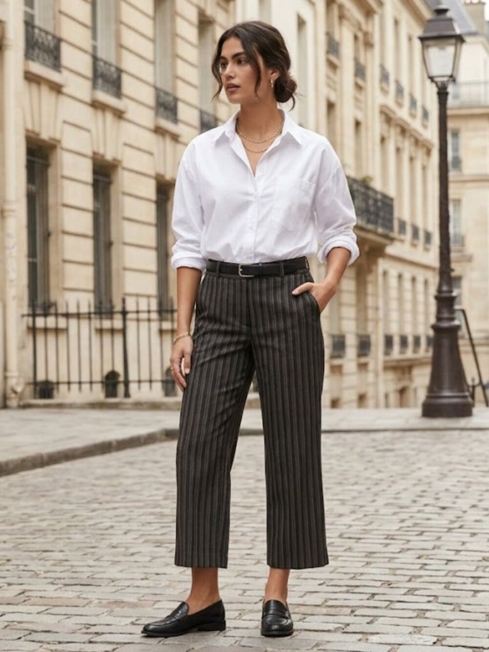 BCBGMAXAZRIA Boyfriend Striped print Pants Sz 12